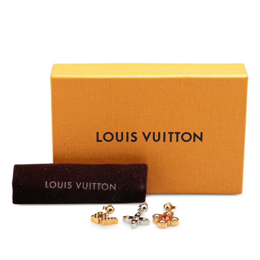 Gold Louis Vuitton Swarovski Crystal Love Letters… - image 4