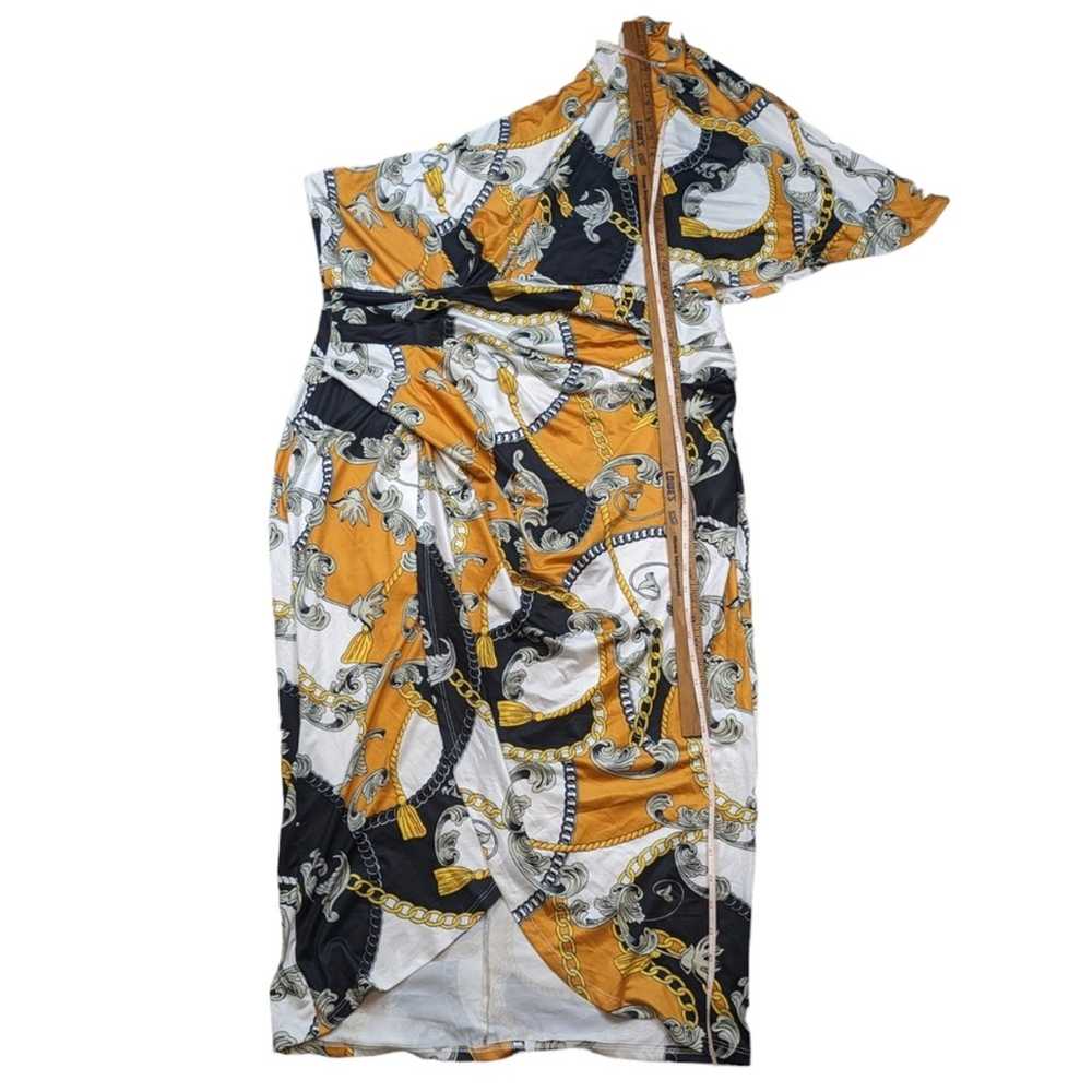 Good Time USA Equestrian Print One Shoulder Dress… - image 10