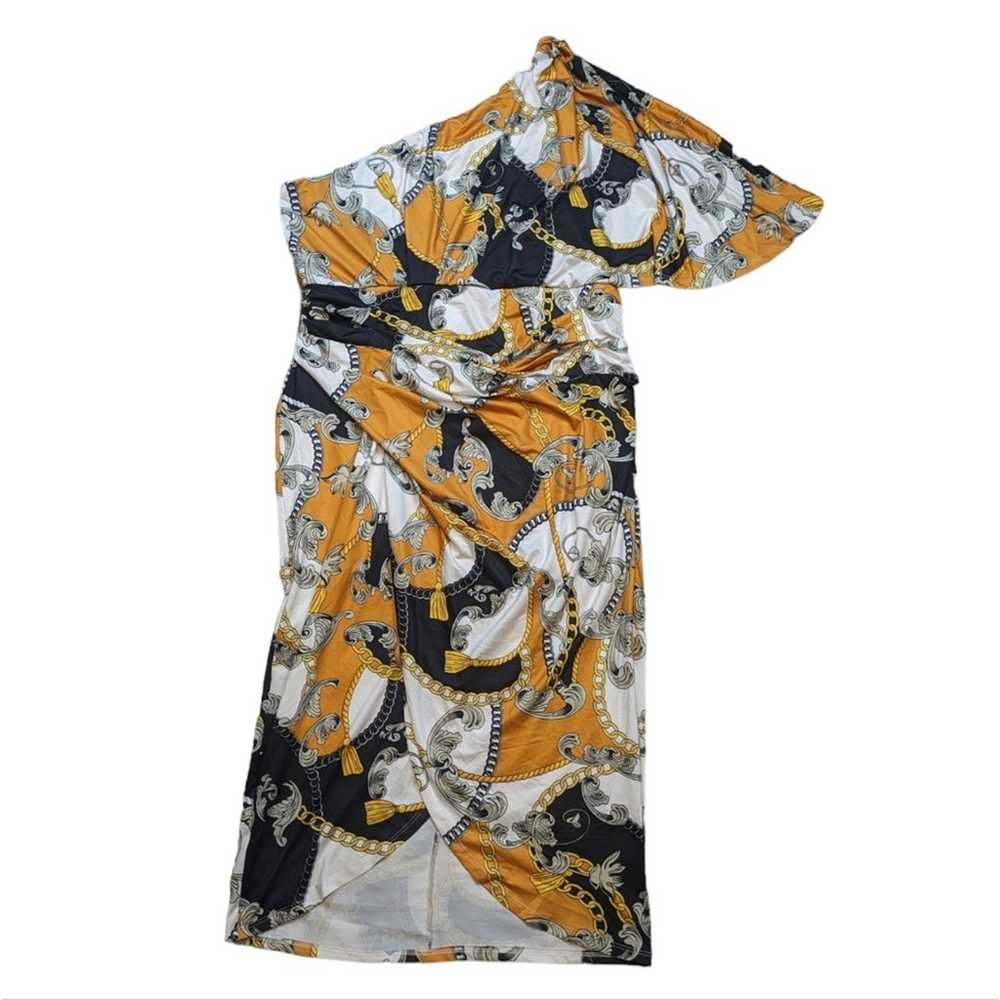 Good Time USA Equestrian Print One Shoulder Dress… - image 11