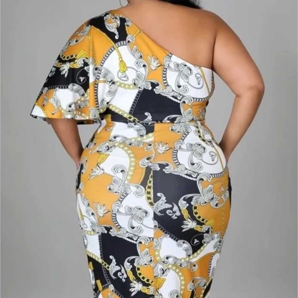 Good Time USA Equestrian Print One Shoulder Dress… - image 12