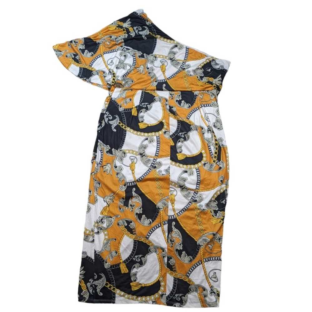 Good Time USA Equestrian Print One Shoulder Dress… - image 9