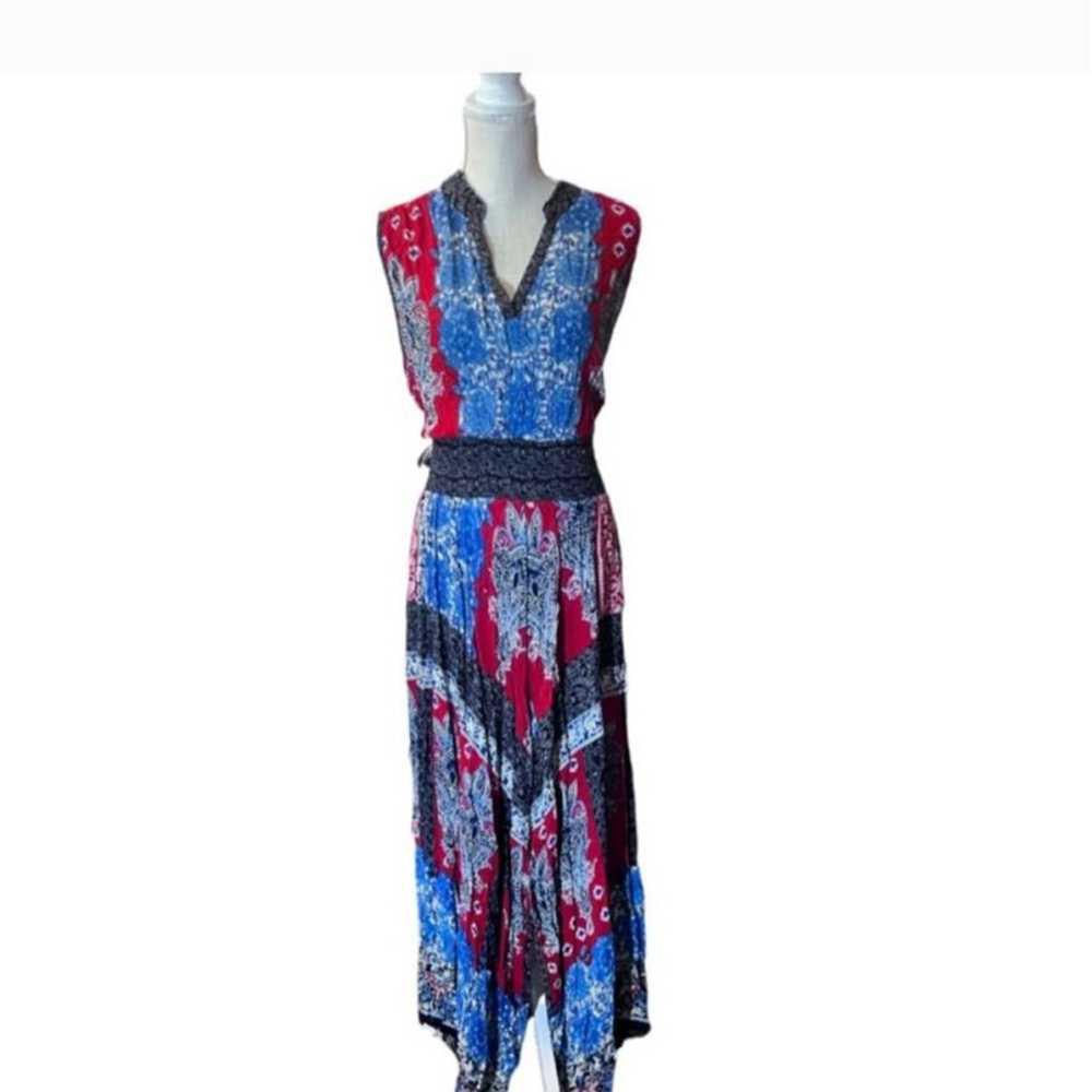 Bila Women's Maxi , XXL, Red & Blue boho nwot dan… - image 2