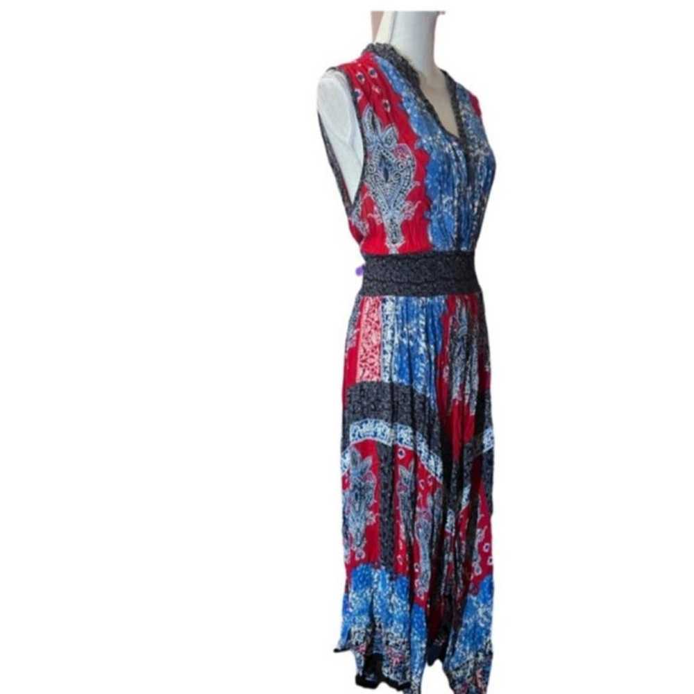 Bila Women's Maxi , XXL, Red & Blue boho nwot dan… - image 3