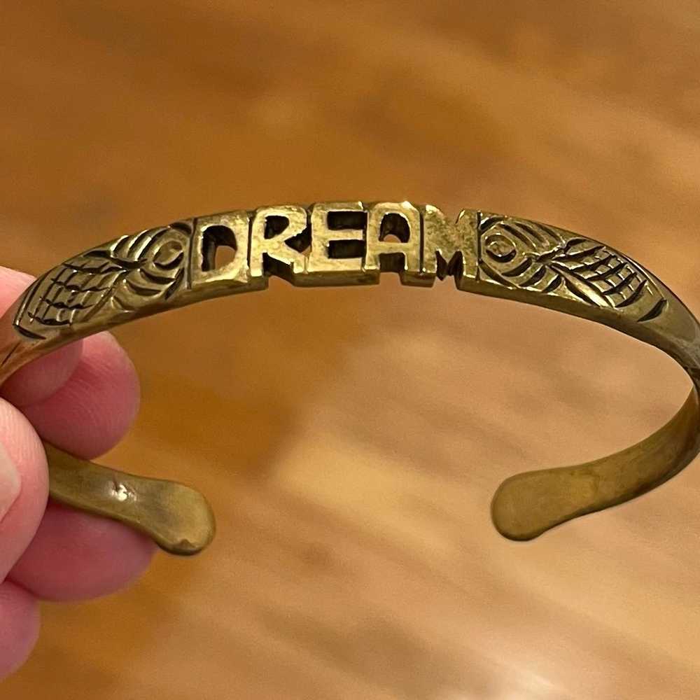 Vintage Lucky brand DREAM bangle Bracelet - image 1