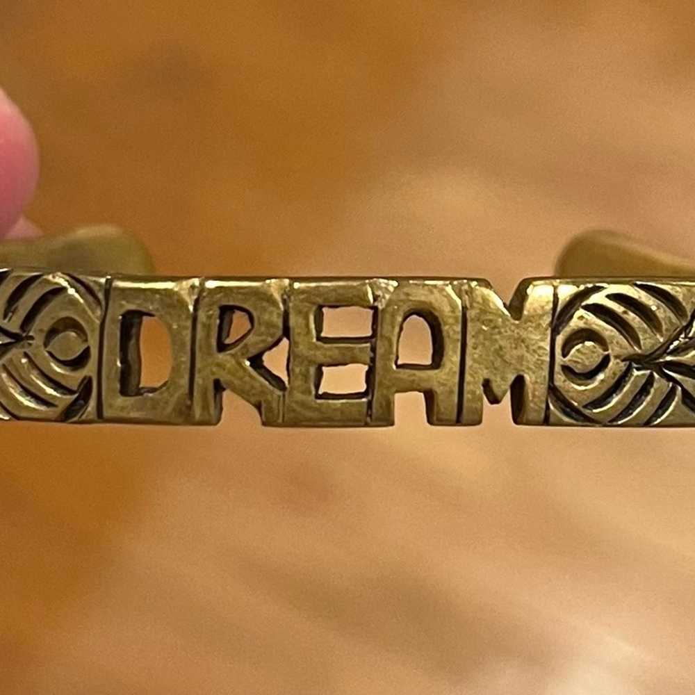 Vintage Lucky brand DREAM bangle Bracelet - image 2