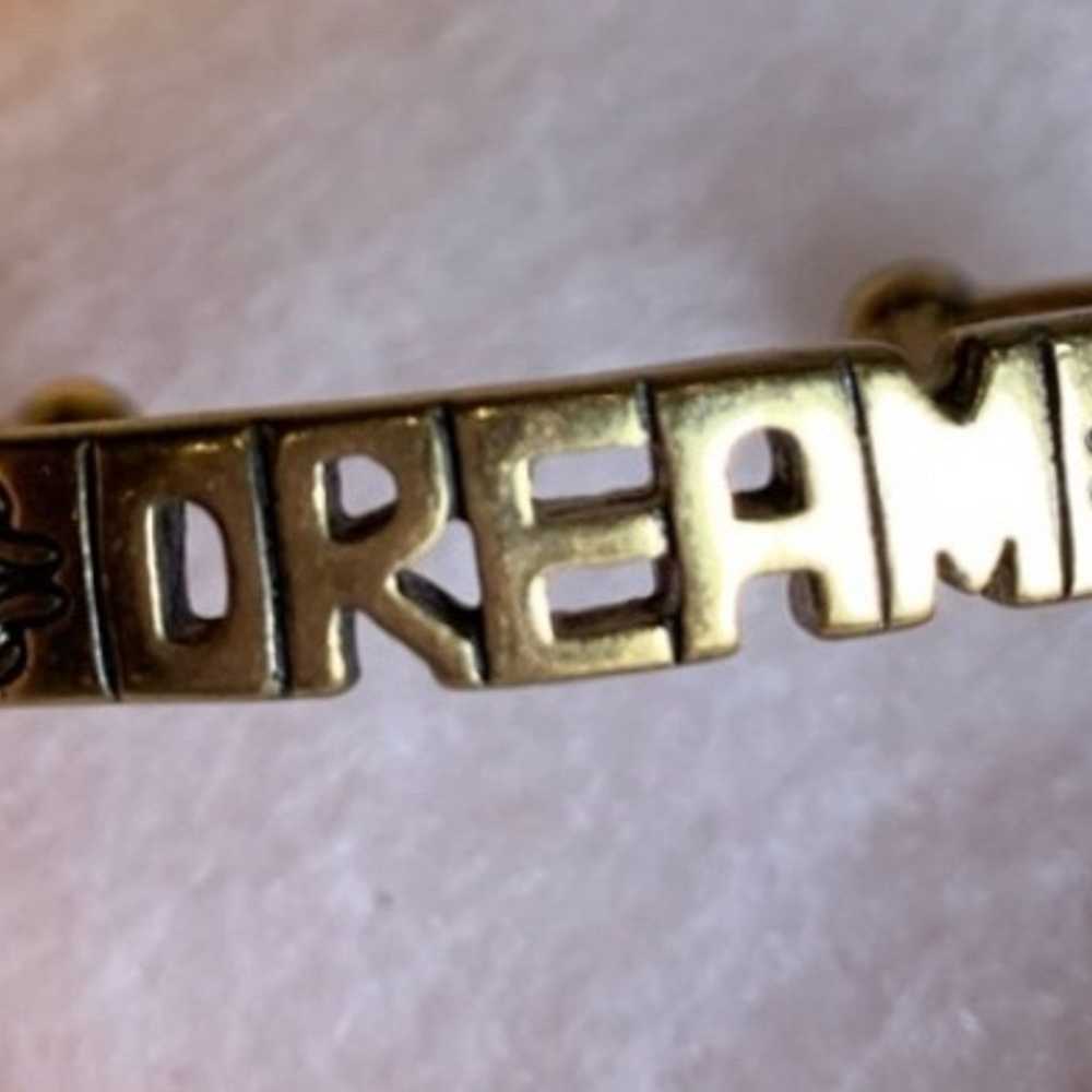 Vintage Lucky brand DREAM bangle Bracelet - image 4