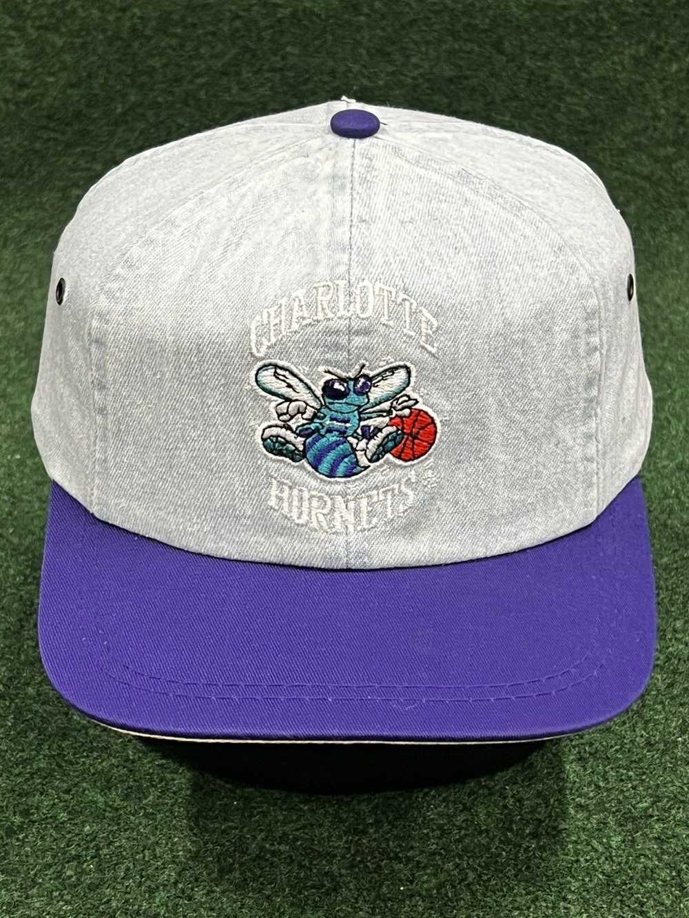 NBA × Strapback × Vintage 80s Charlotte Hornets D… - image 1