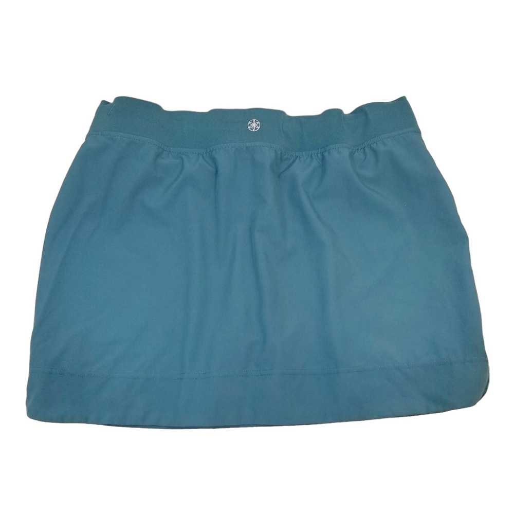 Gaiam Women's Yoga Skort Teal Blue Green Size Lar… - image 2