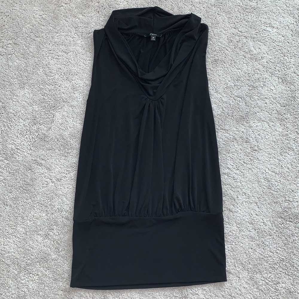 Express Black Scoop Neck Sleeveless Mini Dress M - image 2