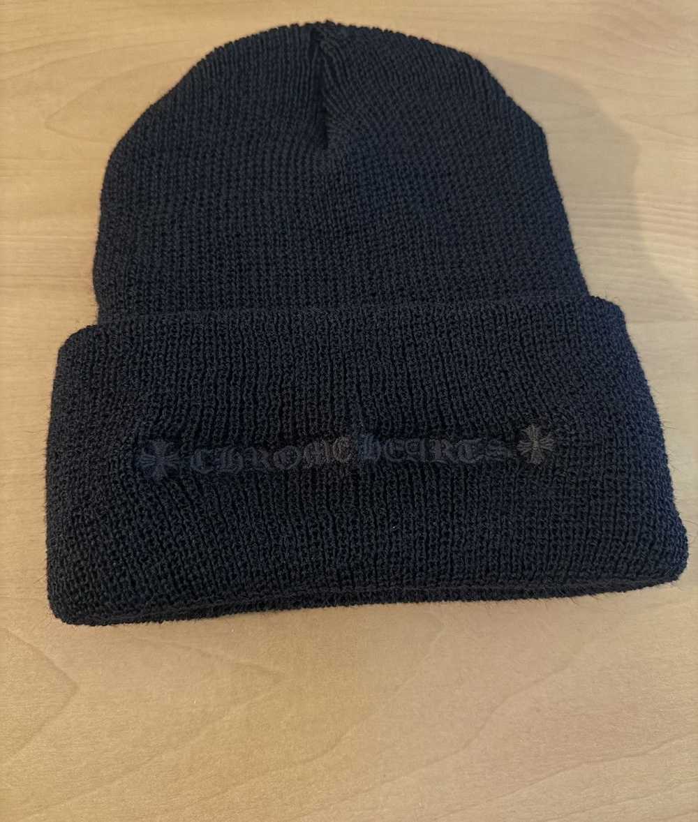 Chrome Hearts Chrome Hearts Black Beanie - image 2