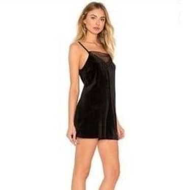 BCBGeneration Black Velvet Romper Medium