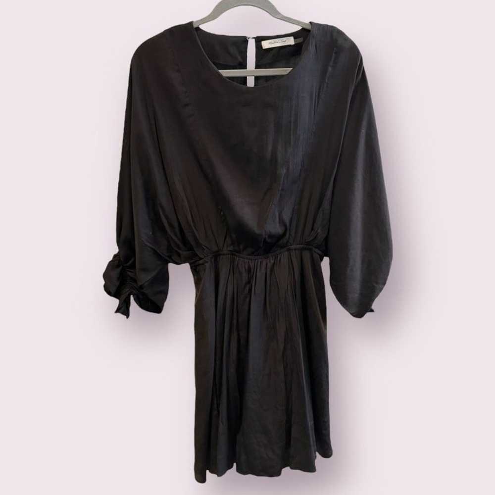 Mustard Seed Black Long Sleeve Blouson Dress - Si… - image 1