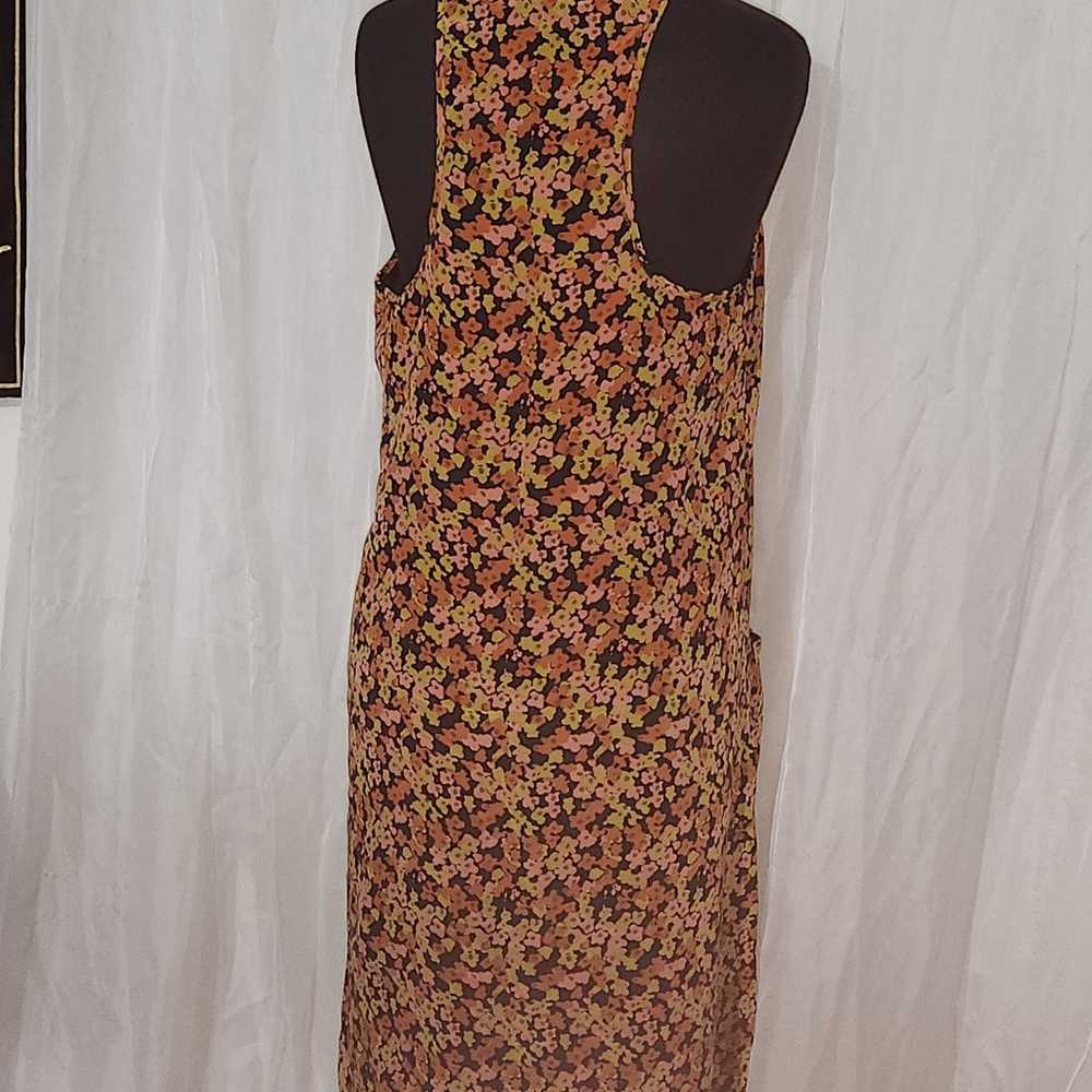 Theory floral dress SZ10 - image 2