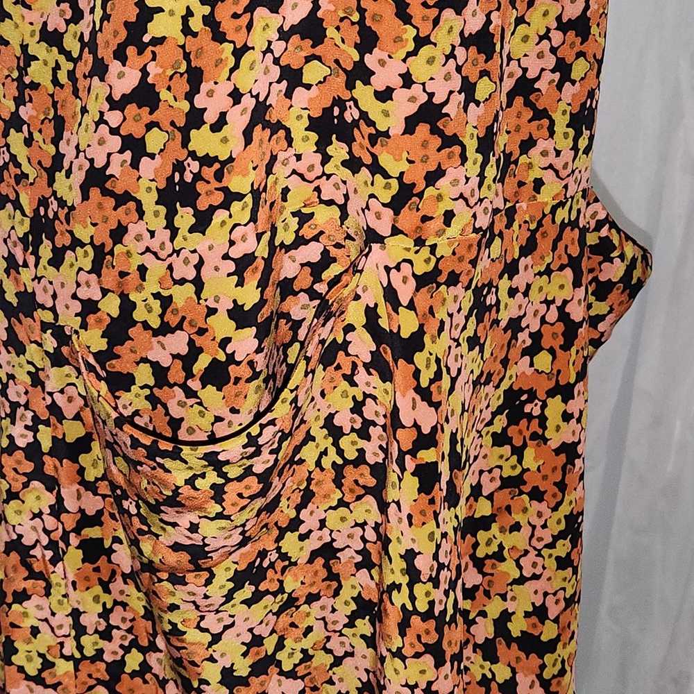 Theory floral dress SZ10 - image 6