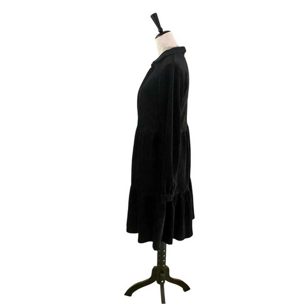 Riccovero Corduroy Long-Sleeve Dress Black - image 3