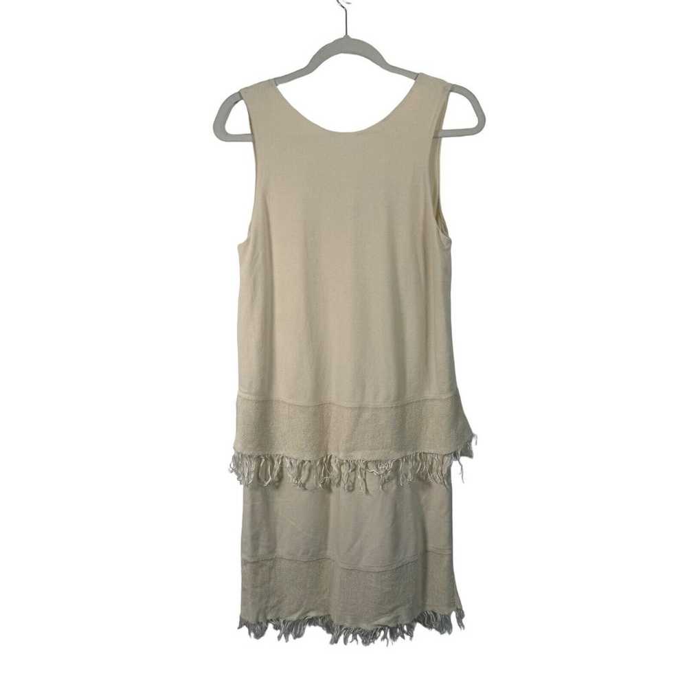 Theory Jurinzi Prosecco Fringe Trim Tiered Linen … - image 2