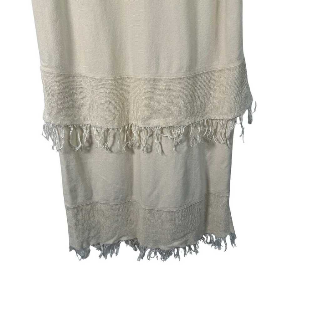 Theory Jurinzi Prosecco Fringe Trim Tiered Linen … - image 4