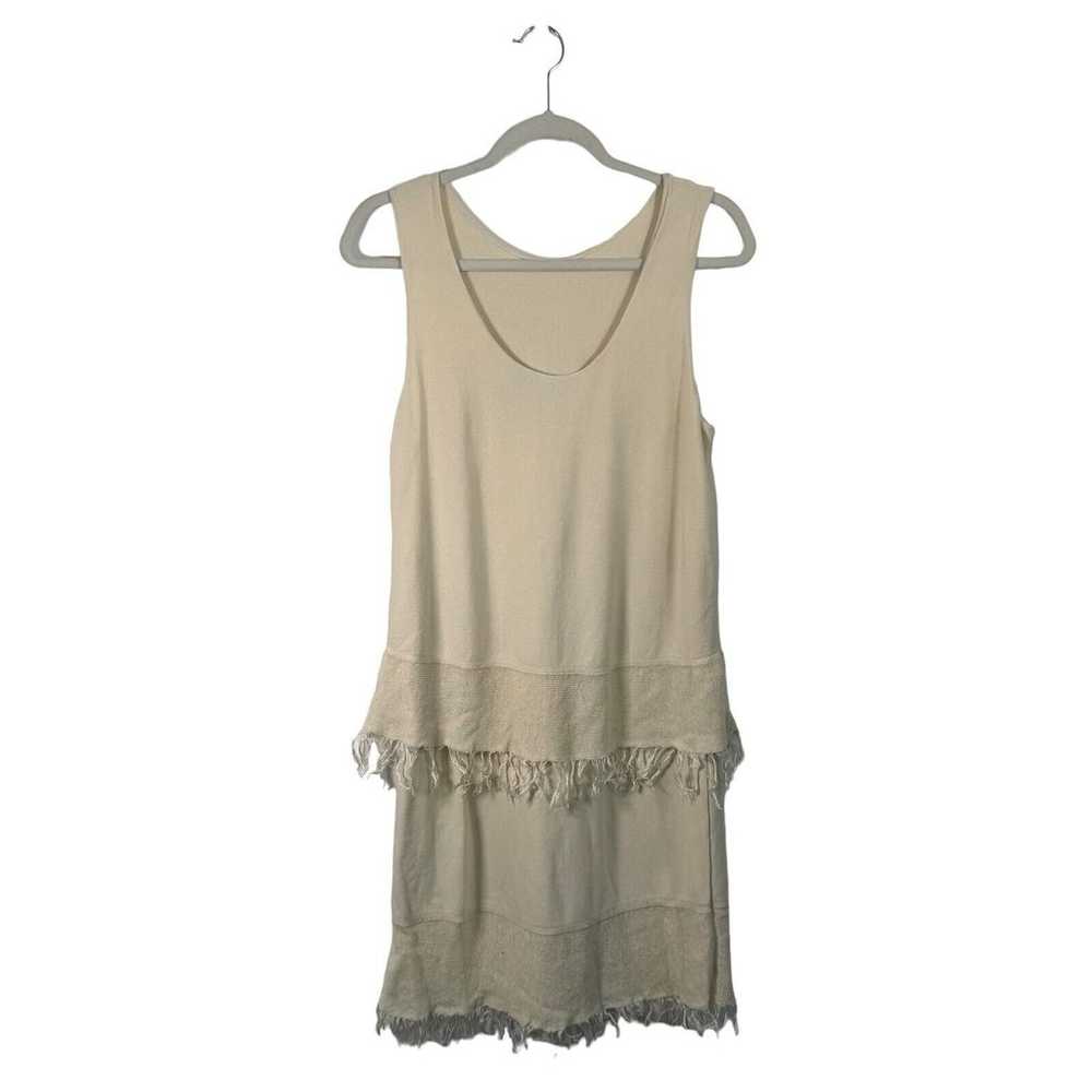 Theory Jurinzi Prosecco Fringe Trim Tiered Linen … - image 5