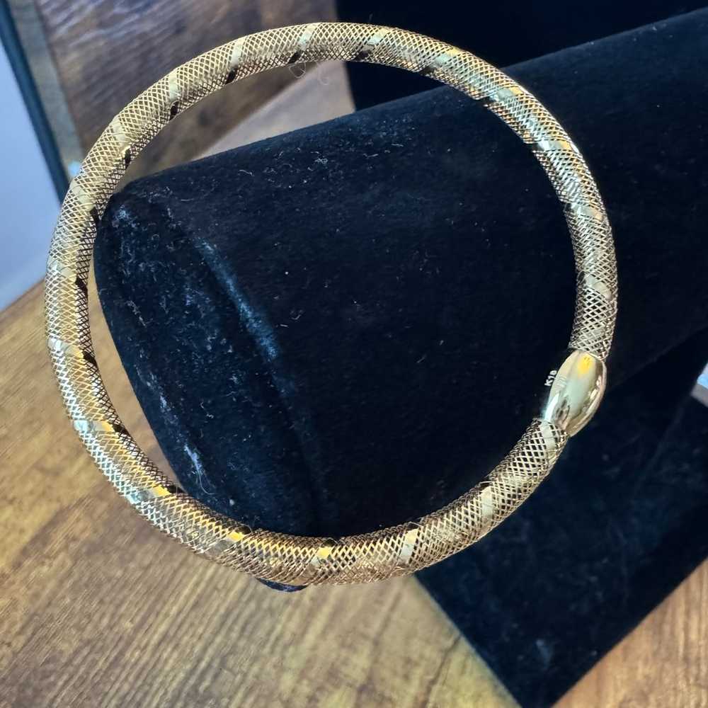 18k  Saudi gold LIGHT WEIGHT OMEGA BRACELET - image 1