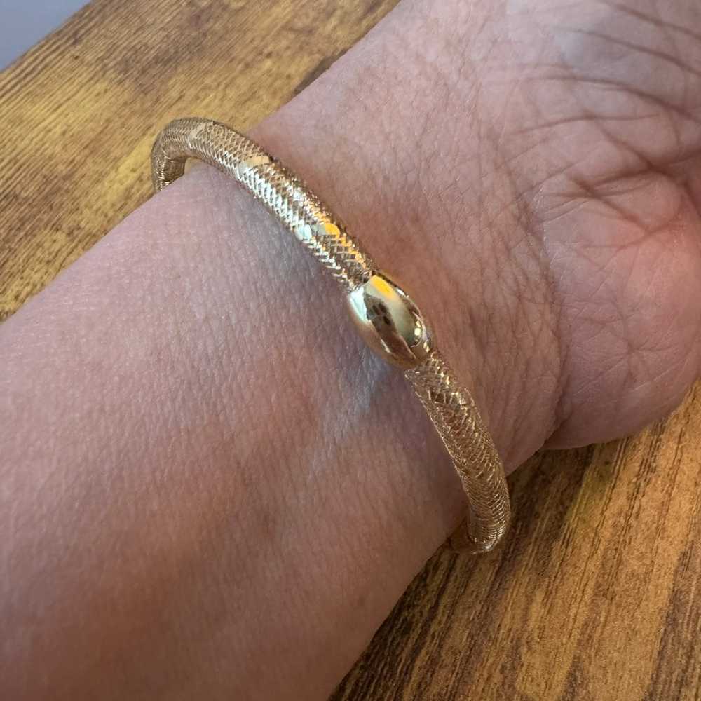 18k  Saudi gold LIGHT WEIGHT OMEGA BRACELET - image 5