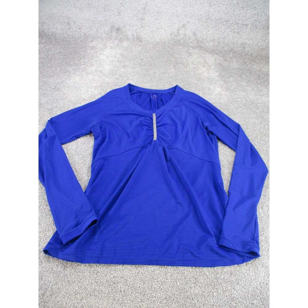 Athleta Athleta Shirt Womens Medium Blue Long Sle… - image 1