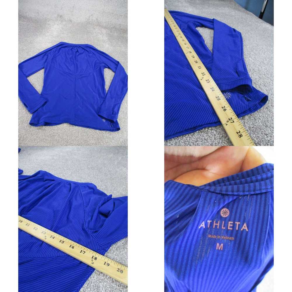 Athleta Athleta Shirt Womens Medium Blue Long Sle… - image 4