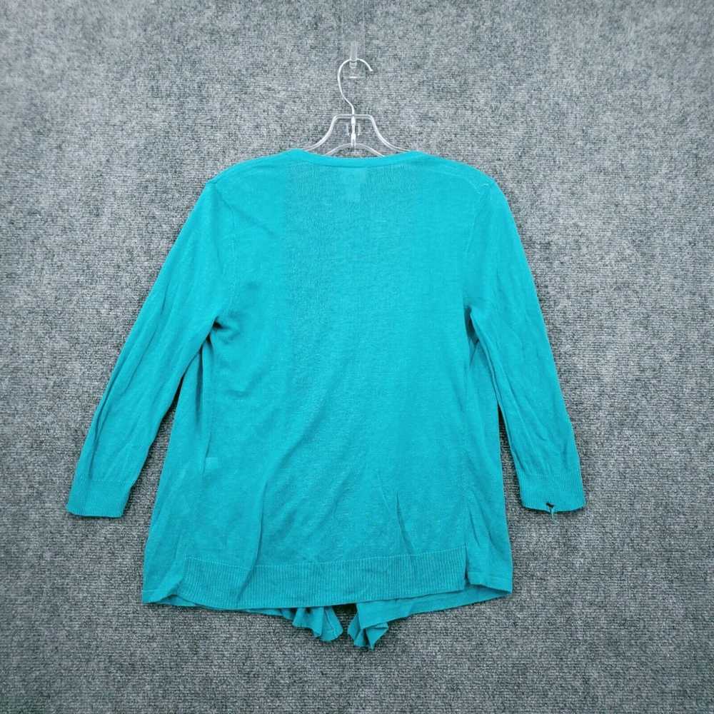 Vintage Chico's Sweater Womens 0 US 4 Blue Cardig… - image 2