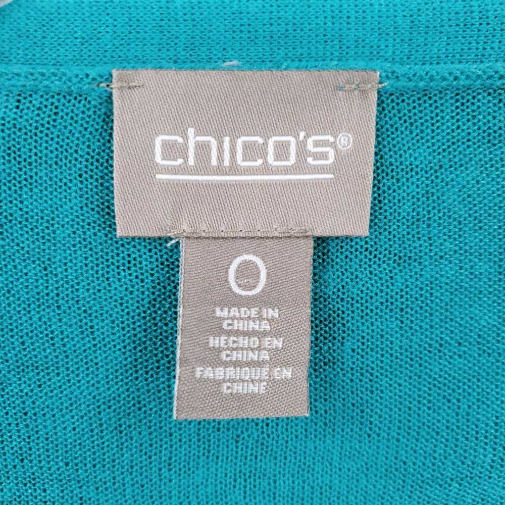 Vintage Chico's Sweater Womens 0 US 4 Blue Cardig… - image 3