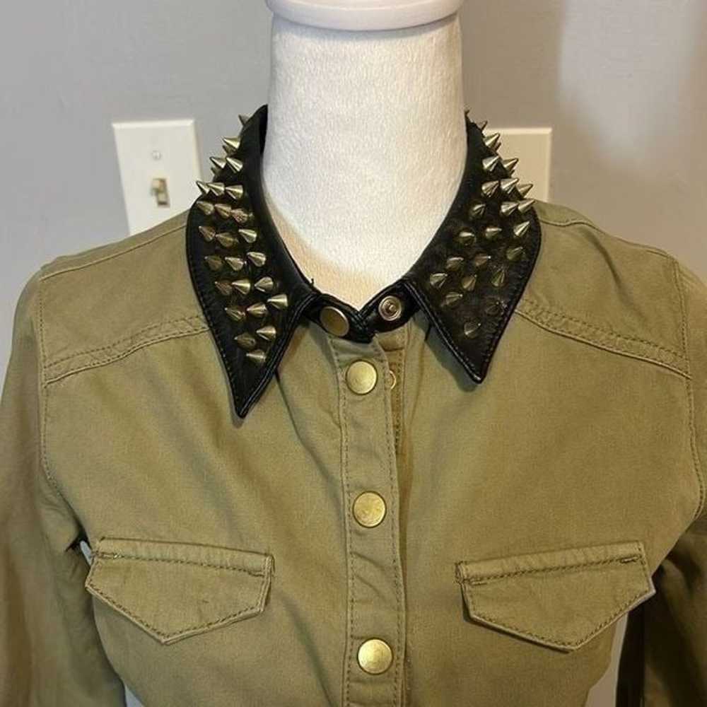 RARE TOPSHOP studded collar mini dress size 4 - image 3