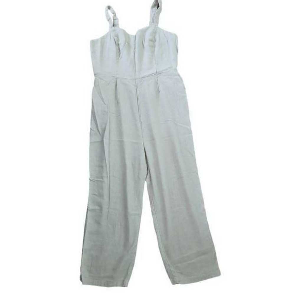 Old Navy Fit & Flare Linen-Blend Jumpsuit in Natu… - image 5