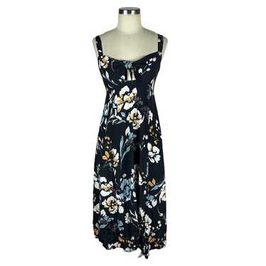 YUMI KIM Black Floral Cutout Midi Dress Women's S… - image 1