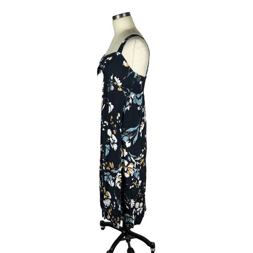 YUMI KIM Black Floral Cutout Midi Dress Women's S… - image 3