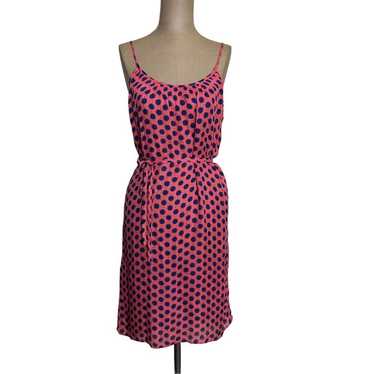 Tucker Red Silk Polka Dot Spaghetti Strap Dress s… - image 1