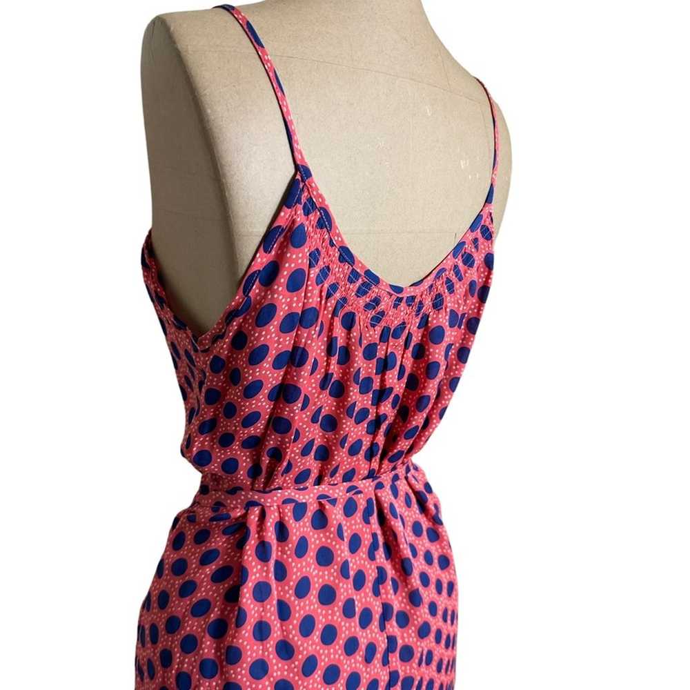 Tucker Red Silk Polka Dot Spaghetti Strap Dress s… - image 6