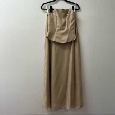 IMPRESSION Vintage Two Piece Bridesmaids Dress Siz