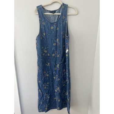 Original TY Wear Maxi Dress Womens 8 Blue Denim C… - image 1