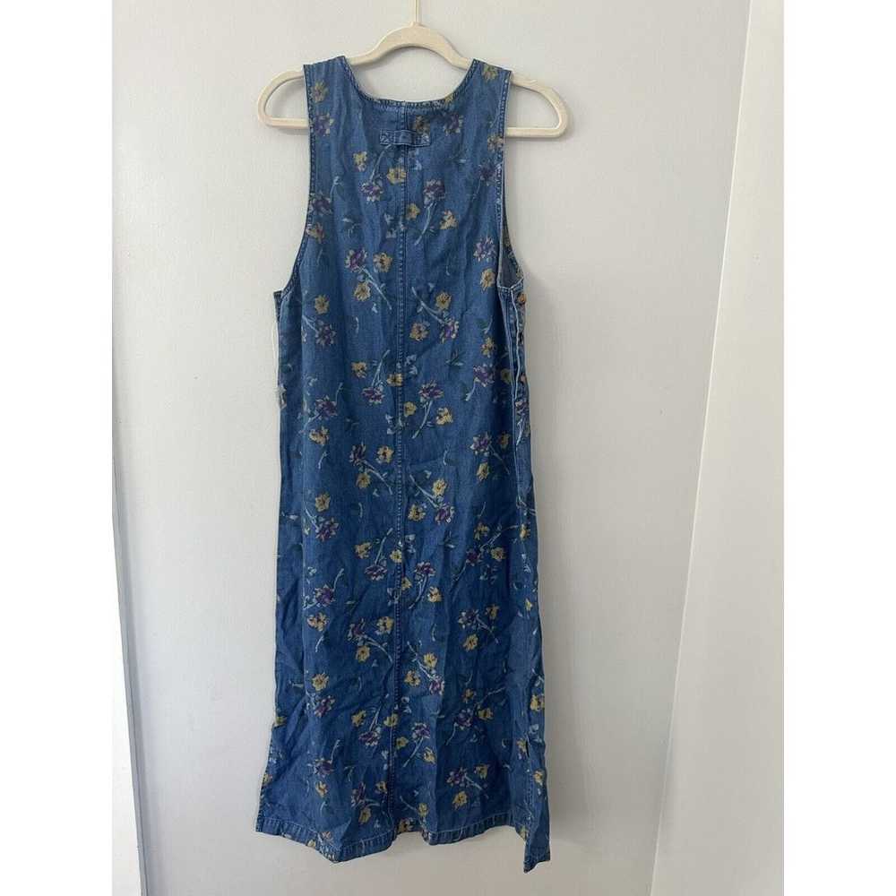 Original TY Wear Maxi Dress Womens 8 Blue Denim C… - image 4