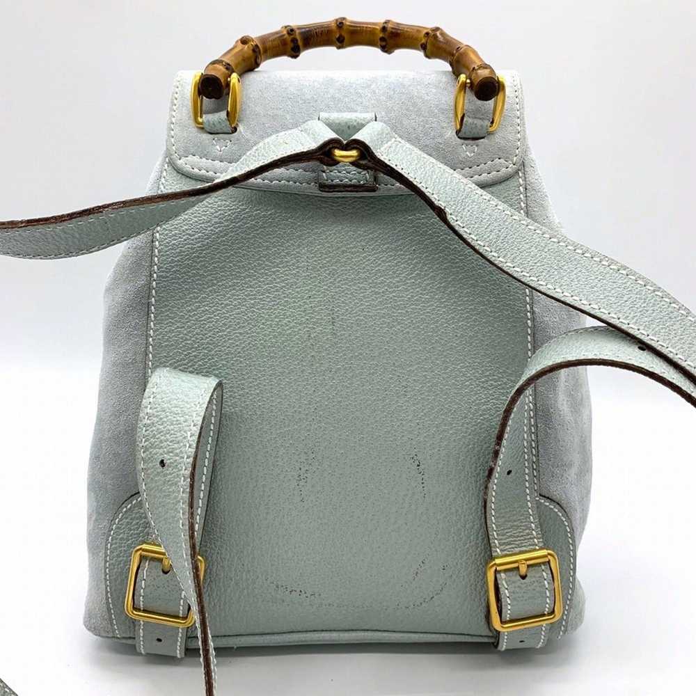 Gucci GUCCI Backpack Daypack Bamboo Suede/Leather… - image 6