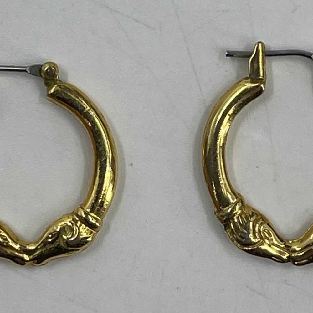 Double Rams Head Drop Earrings Vintage Irish Fash… - image 2