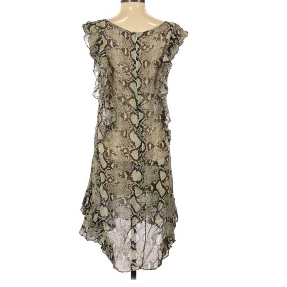 Pam & Gela Beige & Black Snake Print Ruffled Mini… - image 2