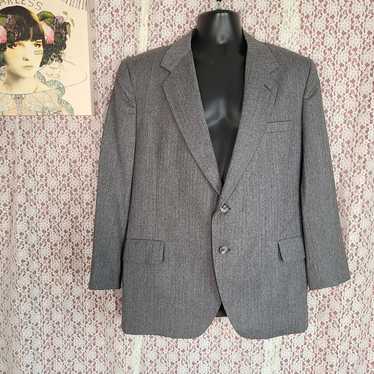 Vintage 70s kuppenheimer gray wool blazer size xl - image 1