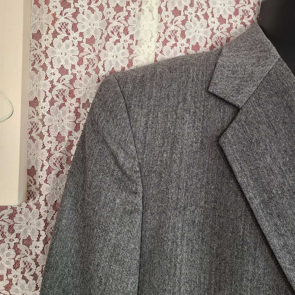 Vintage 70s kuppenheimer gray wool blazer size xl - image 4