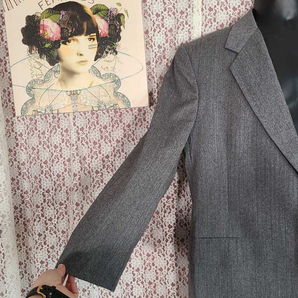 Vintage 70s kuppenheimer gray wool blazer size xl - image 6