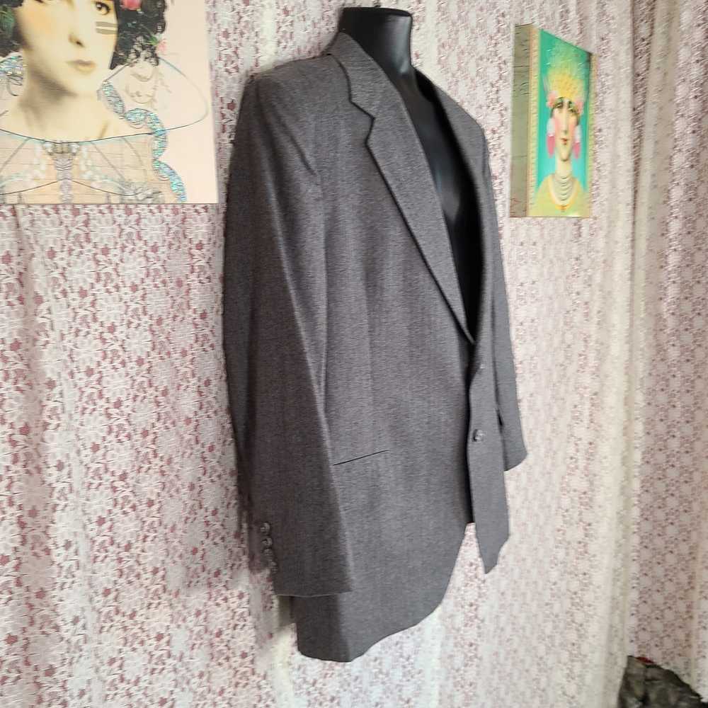 Vintage 70s kuppenheimer gray wool blazer size xl - image 7