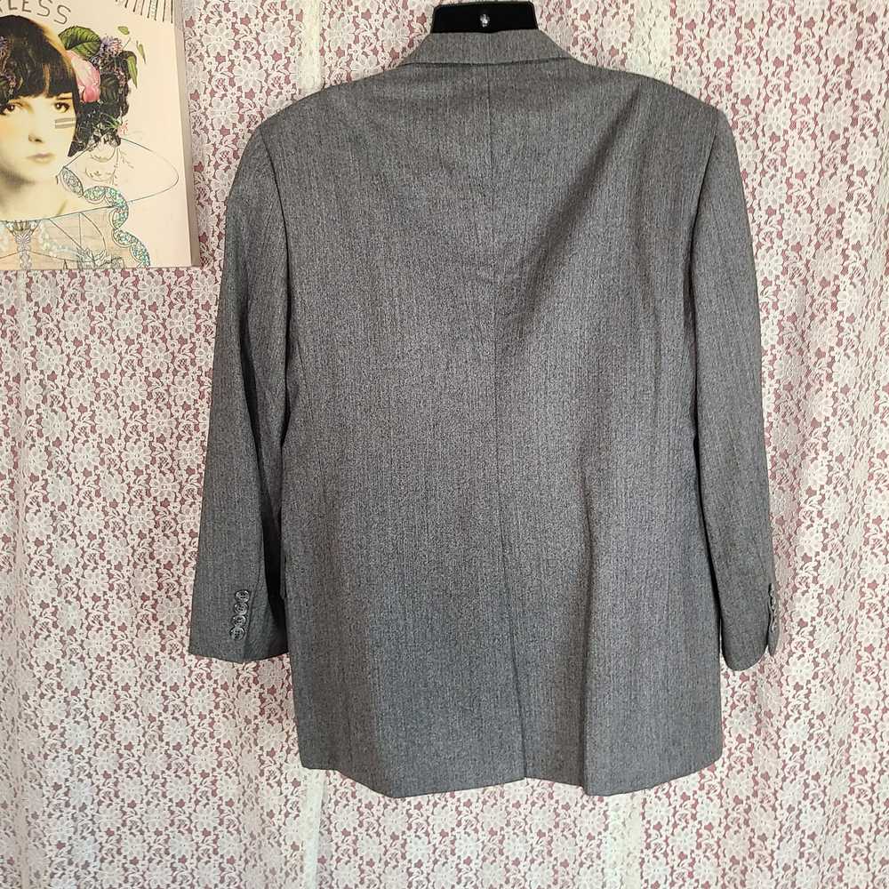 Vintage 70s kuppenheimer gray wool blazer size xl - image 8