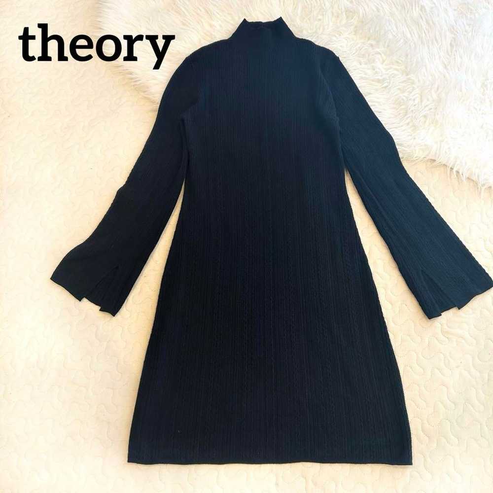 Theory Knit Dress Turtle Neck Black - image 1