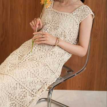 Bab Crochet Long Dress