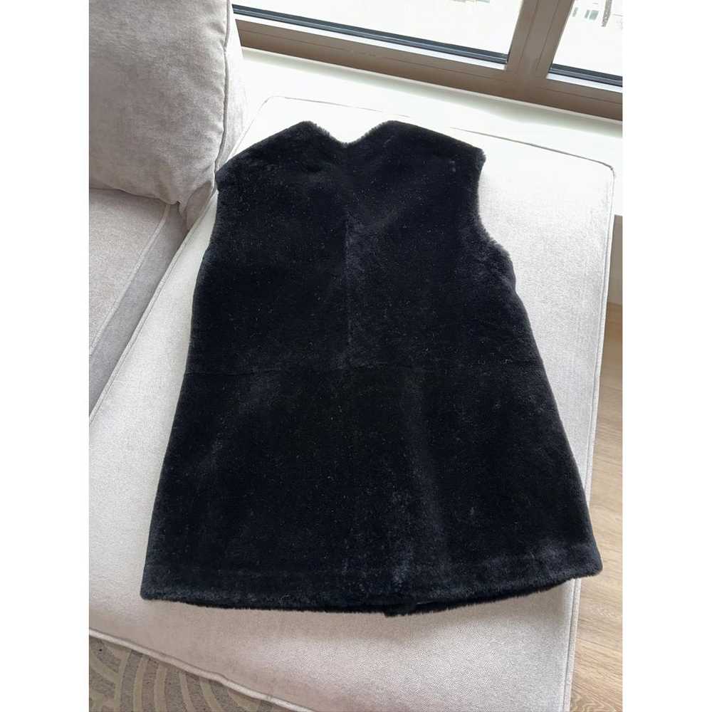 Sprung Frères Shearling short vest - image 7