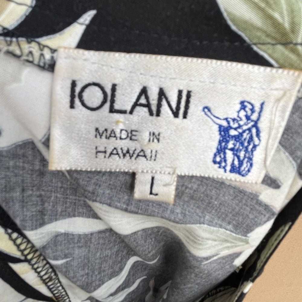 Iolani Vintage Hawaiian Dress Knee Length Floral … - image 3