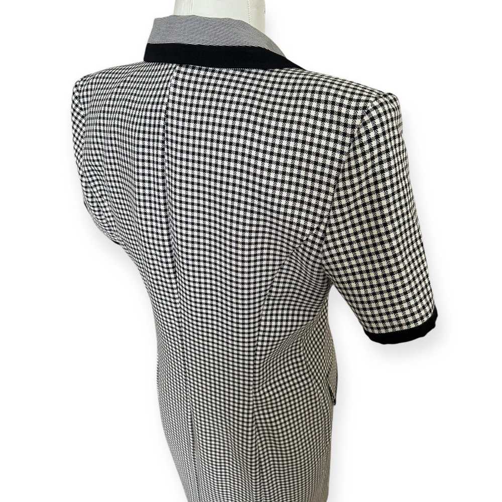 Vintage 90s Danny & Nicole Black White Checkered … - image 2